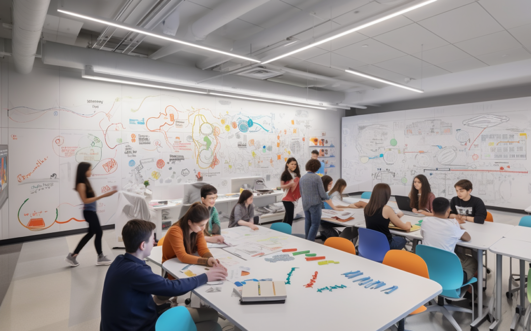 Art Integration with Commercial Dry Erase Wall